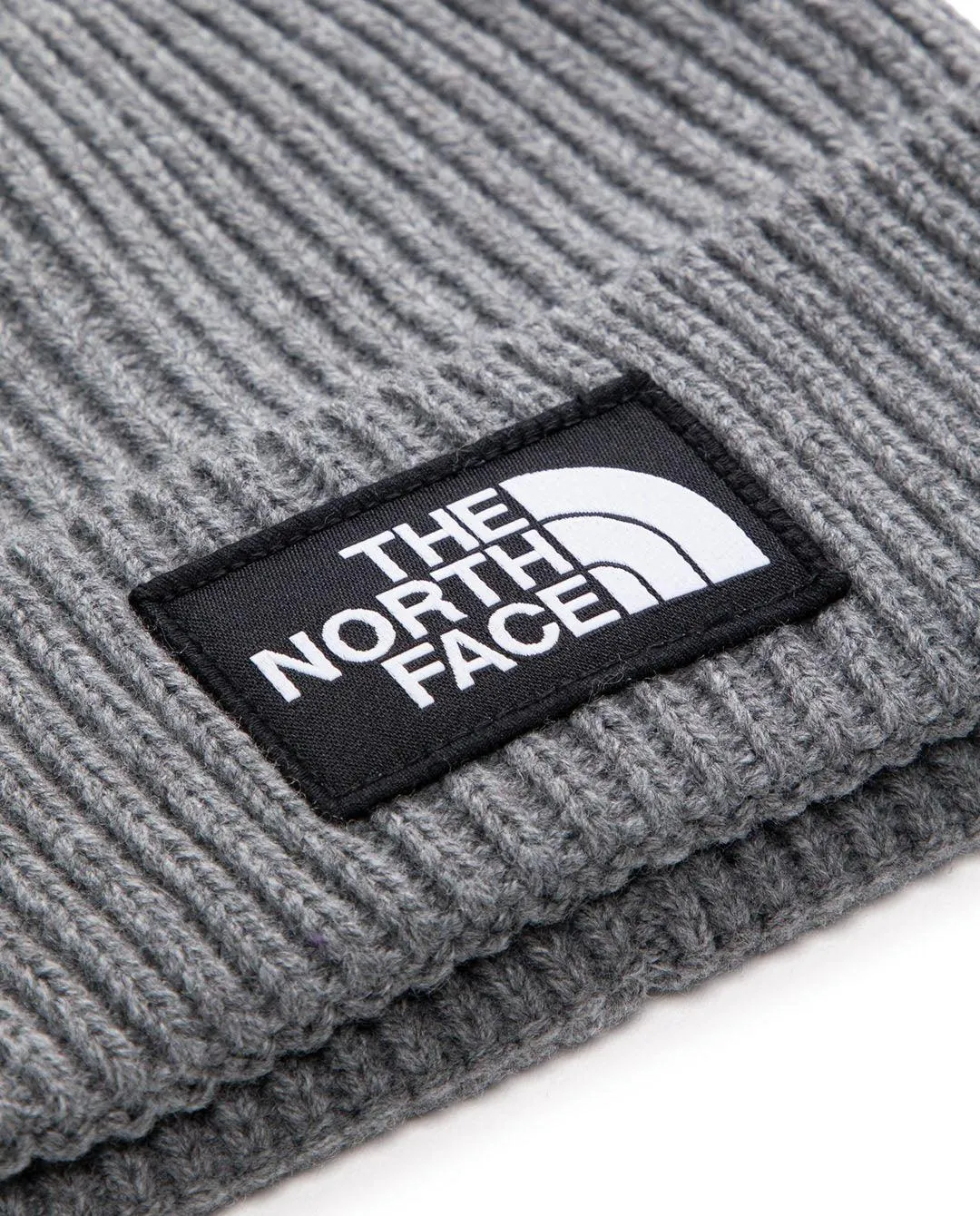 The North Face - TNF Logo Box Cuff Beanie - TNF Medium Grey