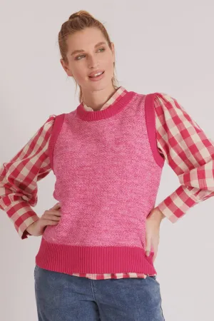 Tonal Knit Vest