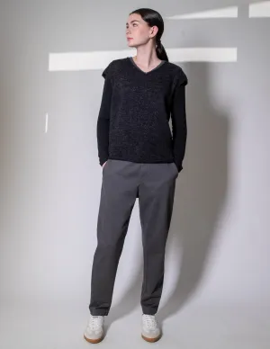 Transit Par Such Knitted Vest in Anthracite