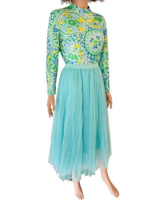 Turquoise Tulle Skirt Size 10