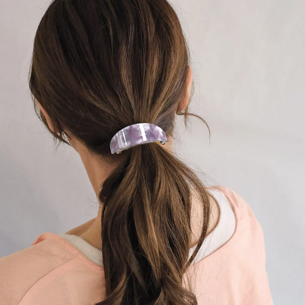 Versatile Acrylic Marble Barrette