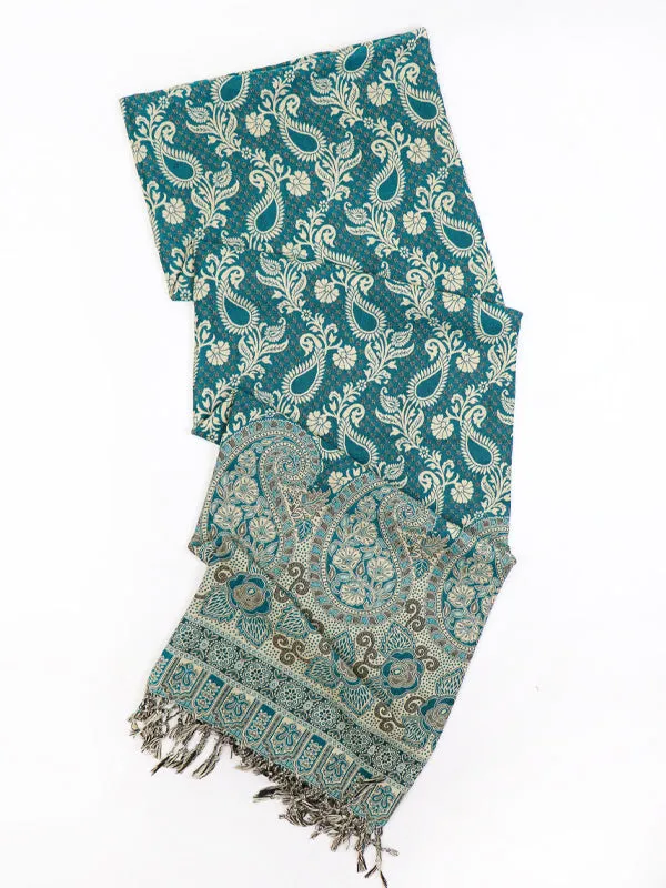 WS04 Synthetic Winter Shawl for Women - Multicolor & Multidesign